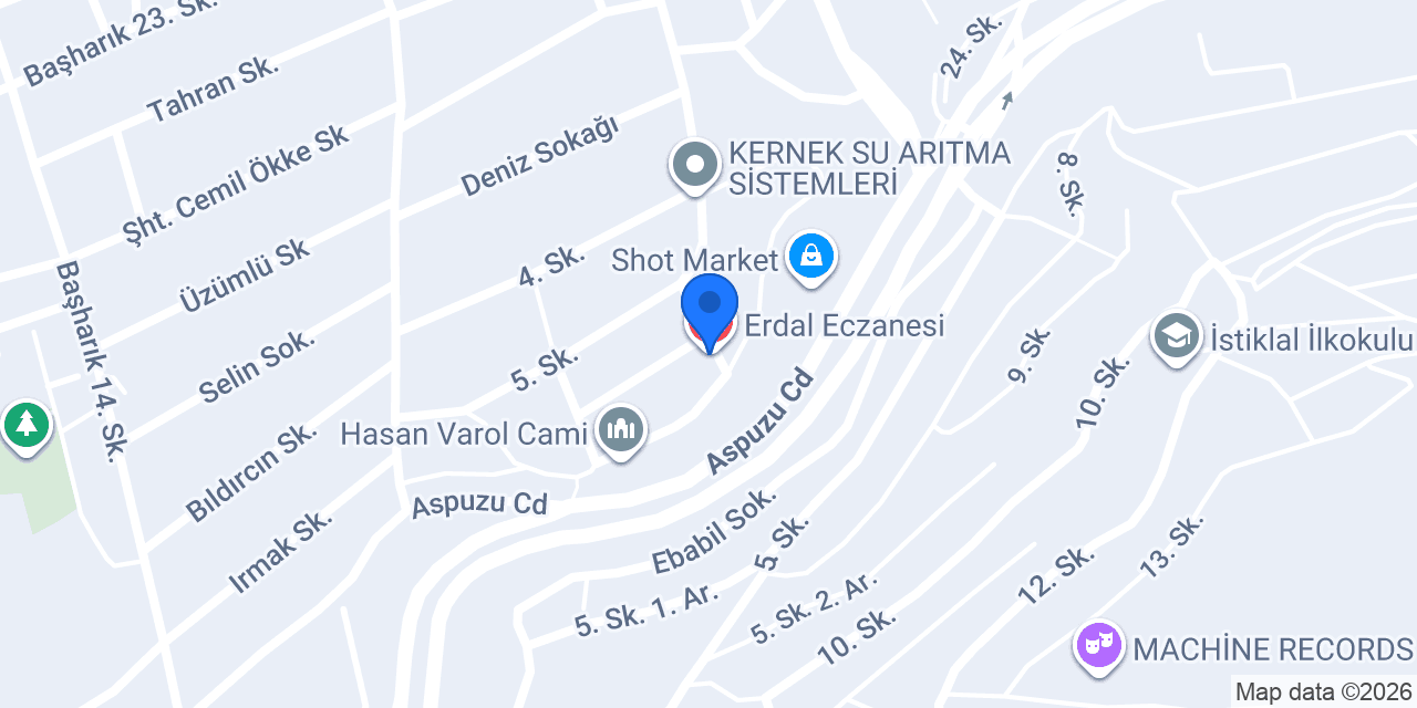Erdal Eczanesi konumu