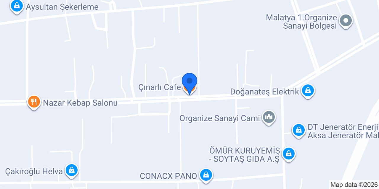 Çınarlı Cafe konumu