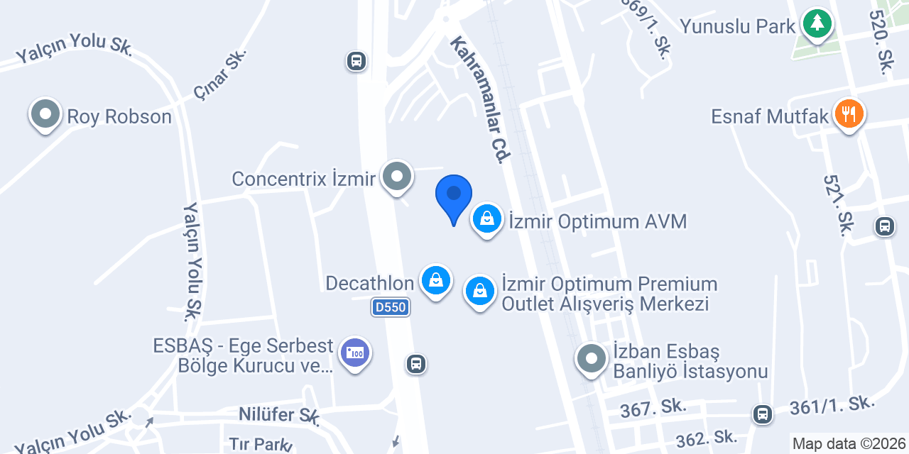 Atasun Optik konumu