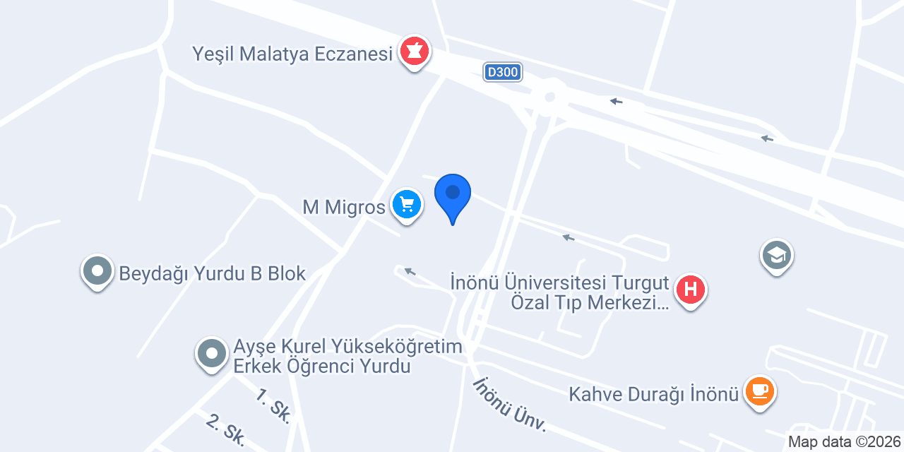 TUSDATA Malatya Şube konumu