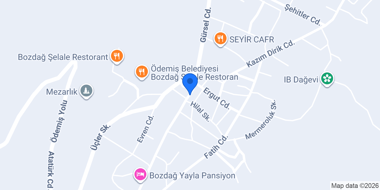 Babamın Yeri Kafeterya konumu