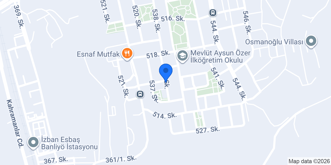 Estu Fırın konumu