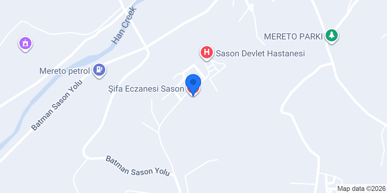 Şifa Eczanesi Sason konumu