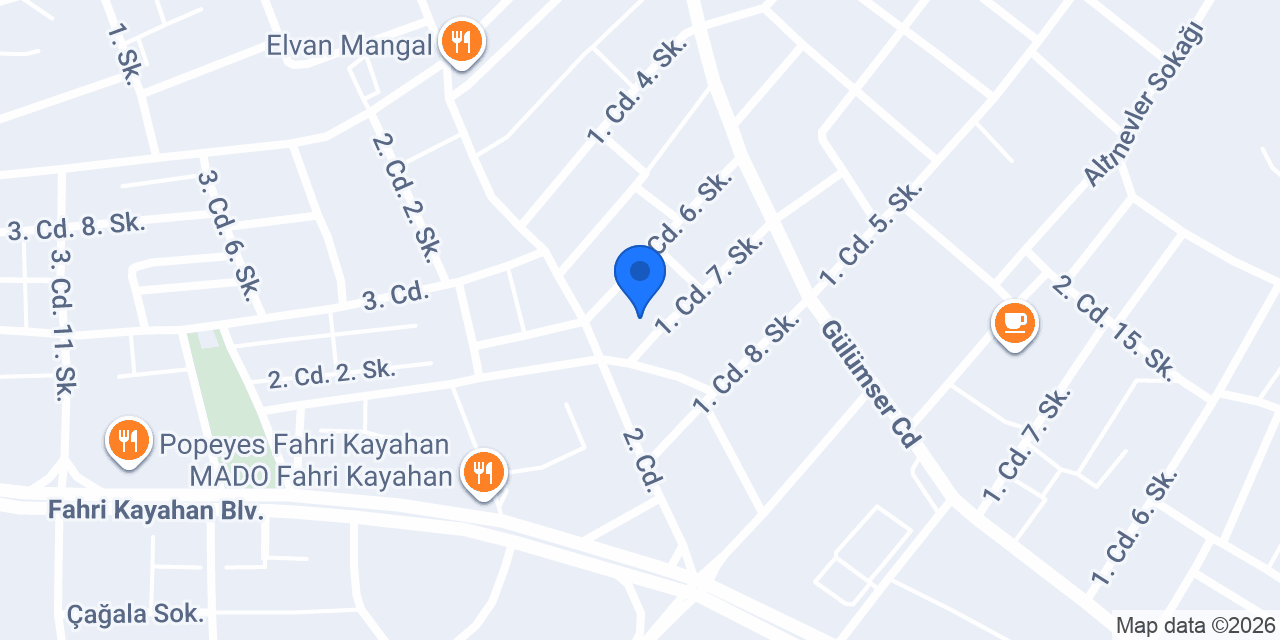 Evin Kreş ve Anaokulu konumu