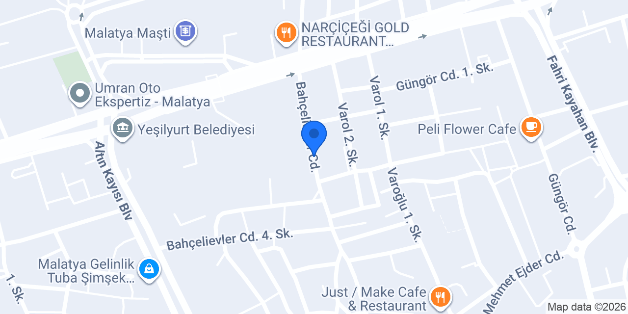 MALATYA VETERİNER KLİNİĞİ konumu