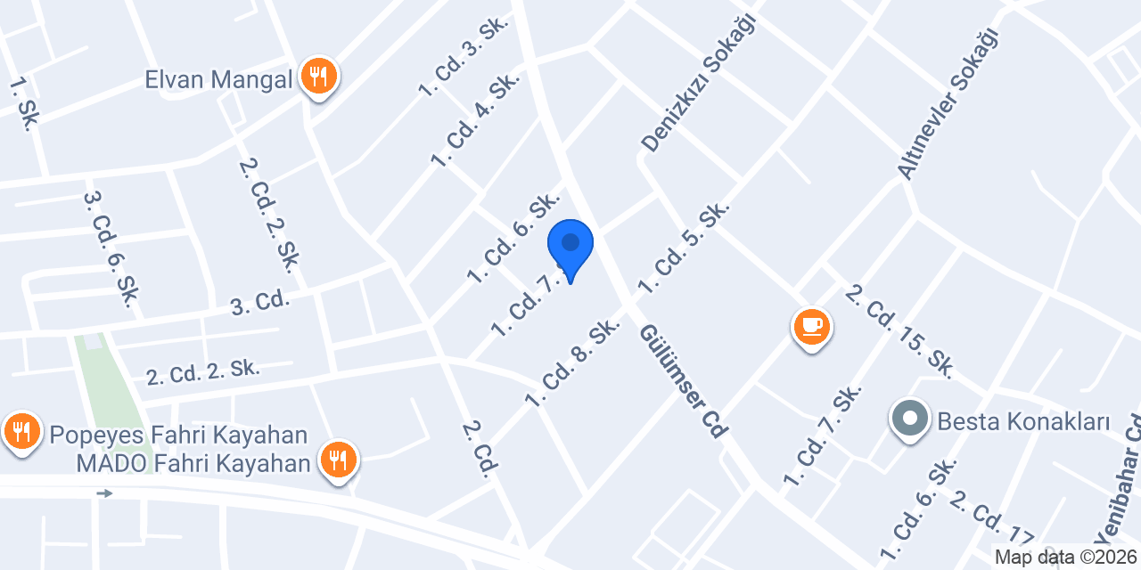 Özel Mavi Koza Anaokulu konumu