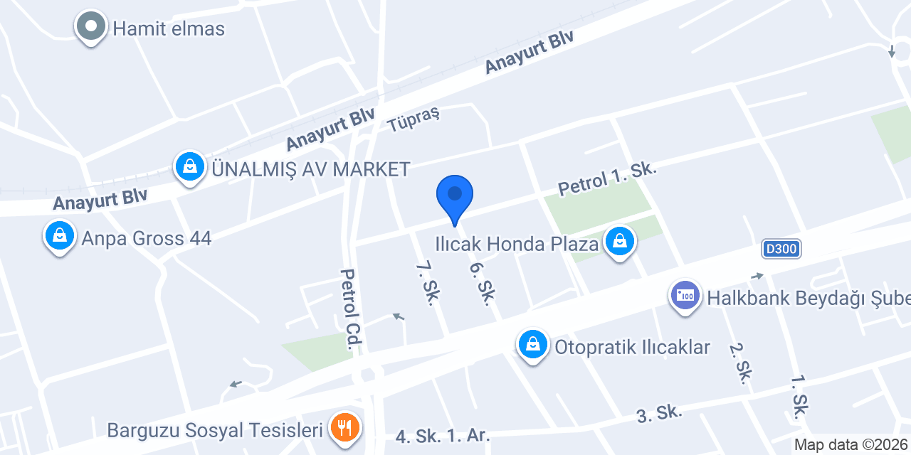 Fazilet Pide Fırını konumu