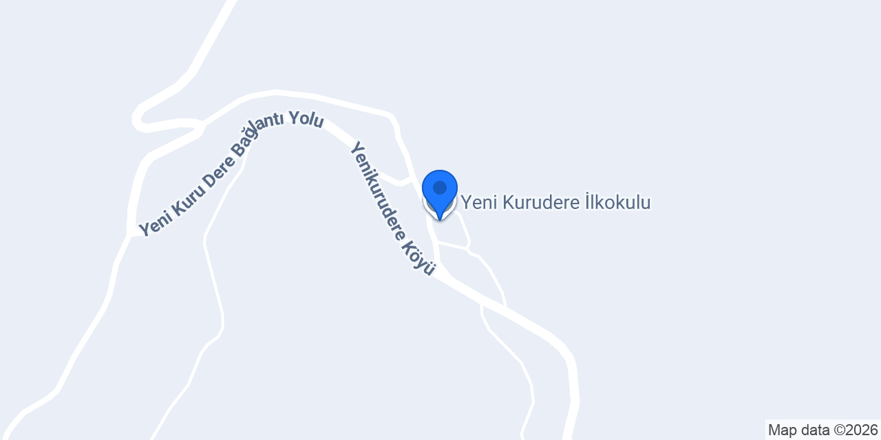 Yeni Kurudere İlkokulu konumu