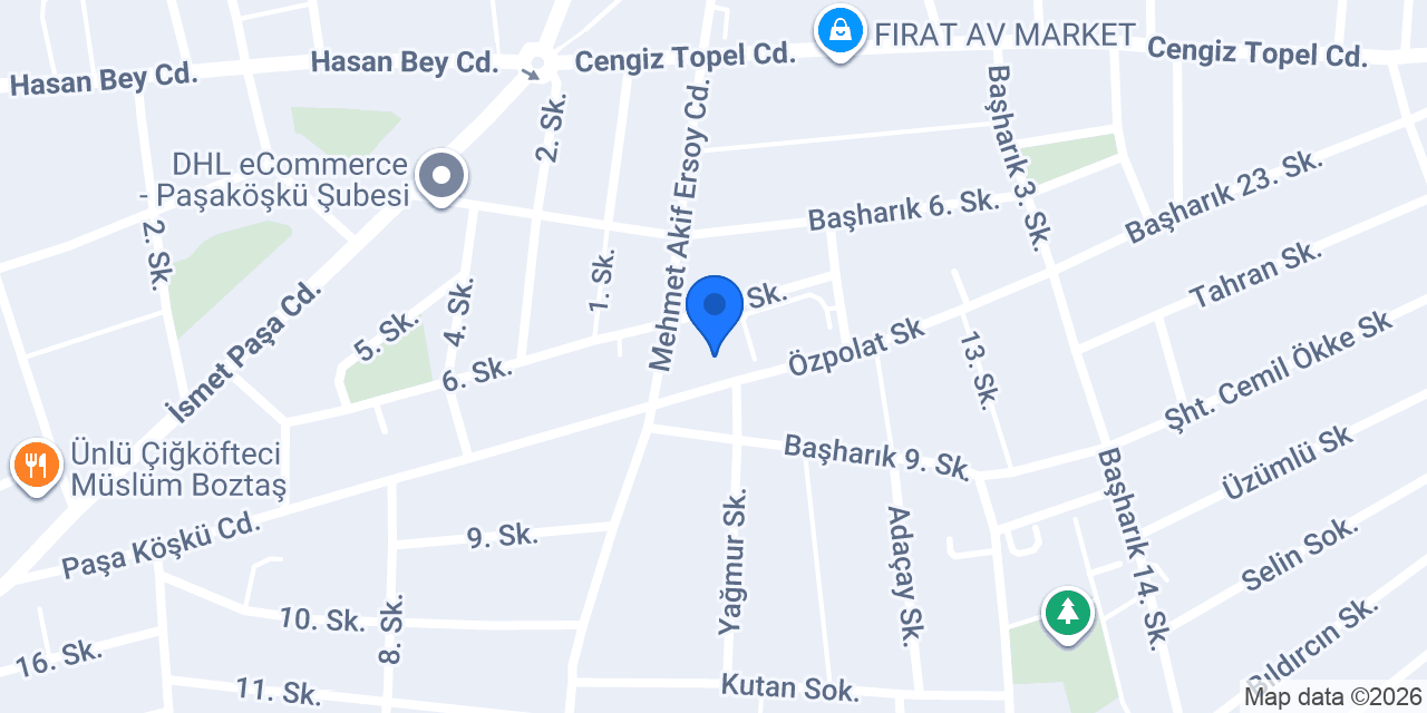 Özel İdare İlkokulu konumu