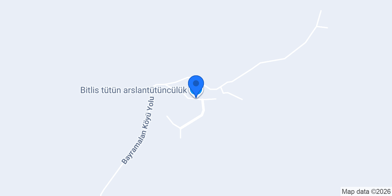 Bitlis tütün arslantütüncülük konumu