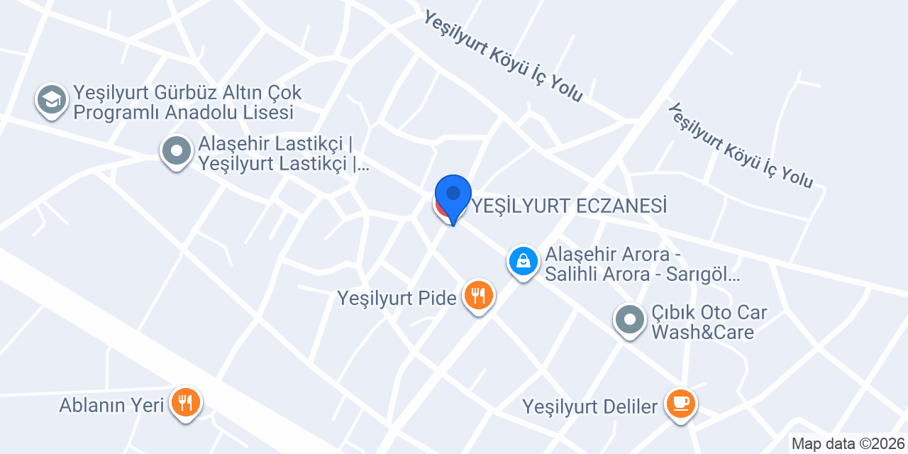 YEŞİLYURT ECZANESİ konumu