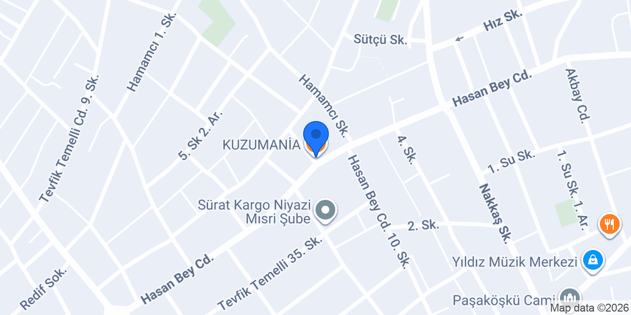 KUZUMANİA konumu
