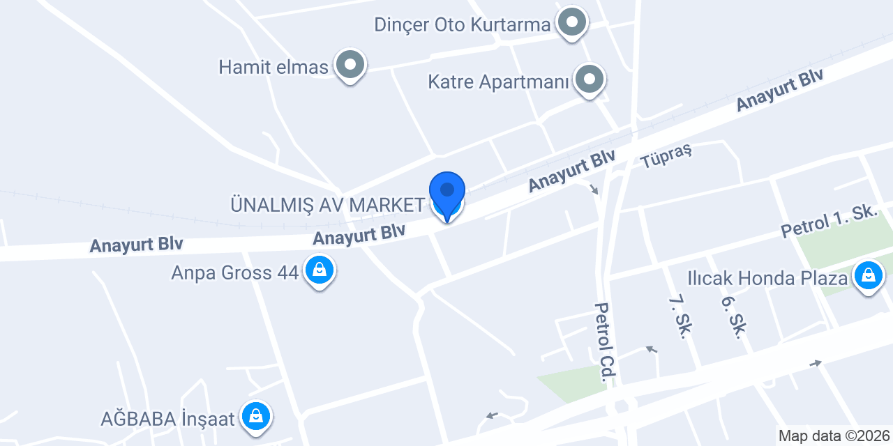 ÜNALMIŞ AV MARKET konumu