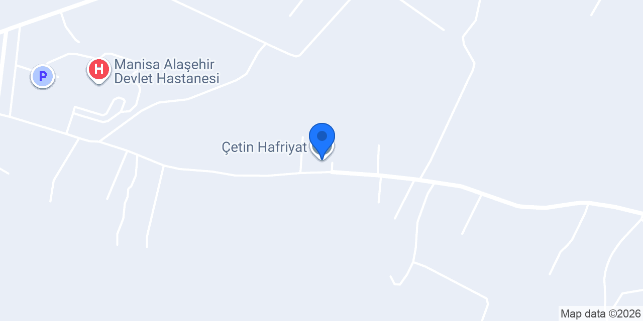 Çetin Hafriyat konumu