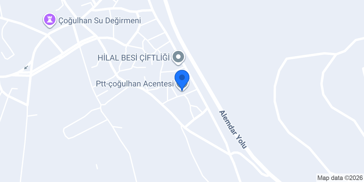 Ptt-çoğulhan Acentesi konumu