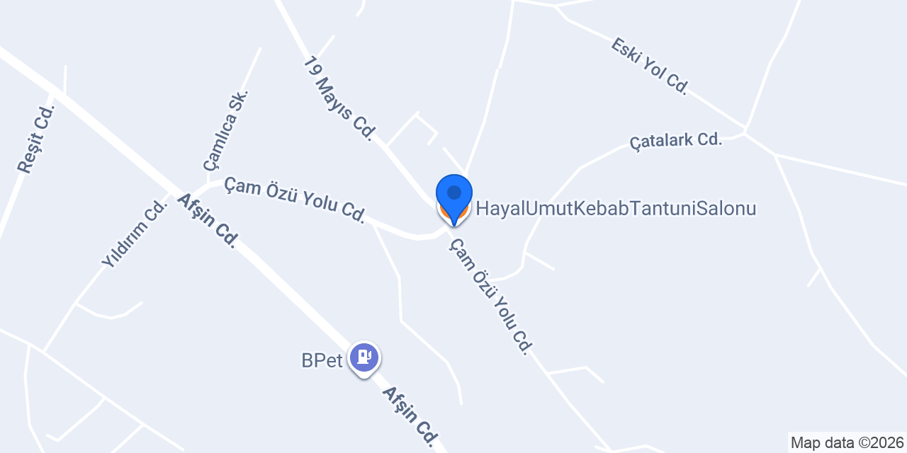 HayalUmutKebabTantuniSalonu konumu