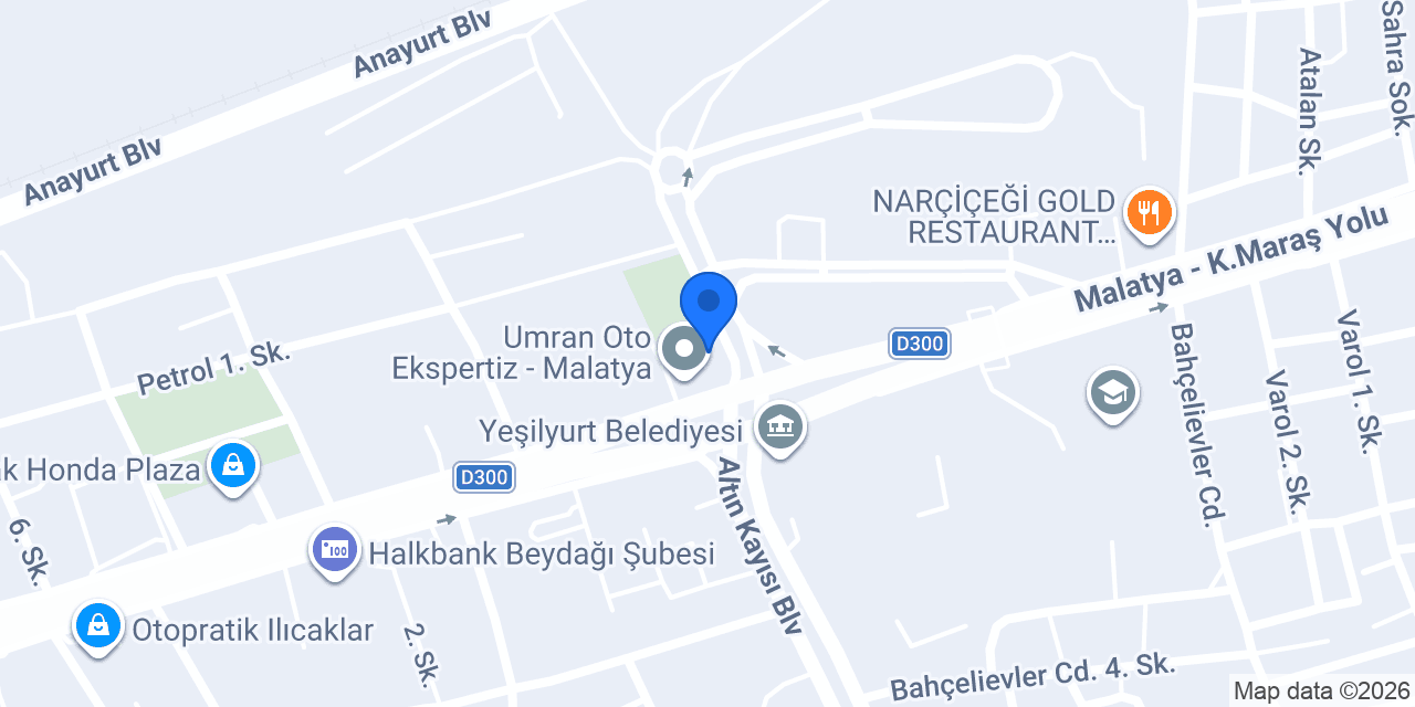 Emniyet Kafe ve Restoran konumu