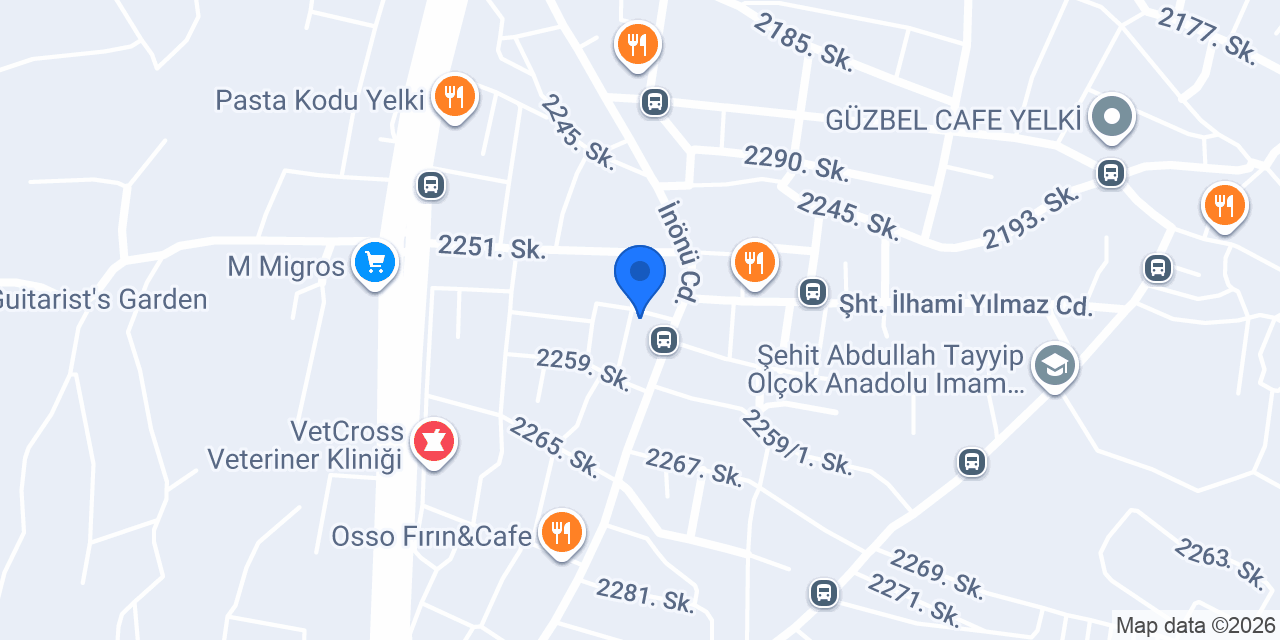 Yelki’ss Tırnak Stüdyosu konumu