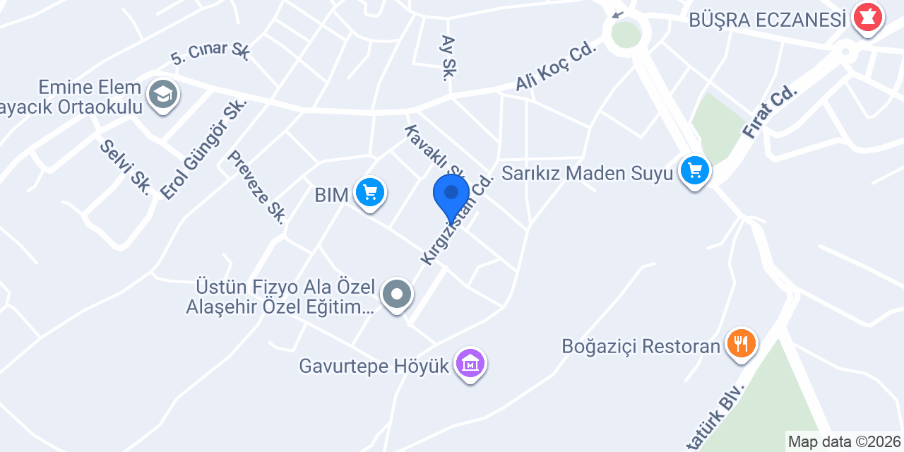 Kavaklıdere Ortaokulu konumu