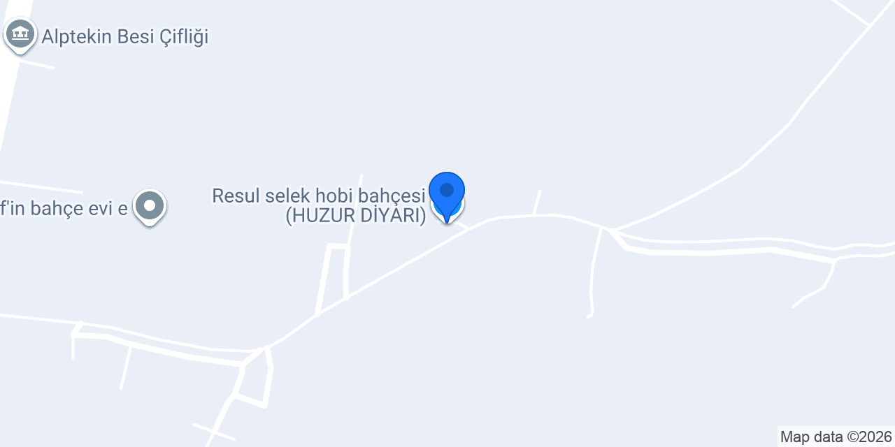 Resul selek hobi bahçesi (HUZUR DİYARI) konumu