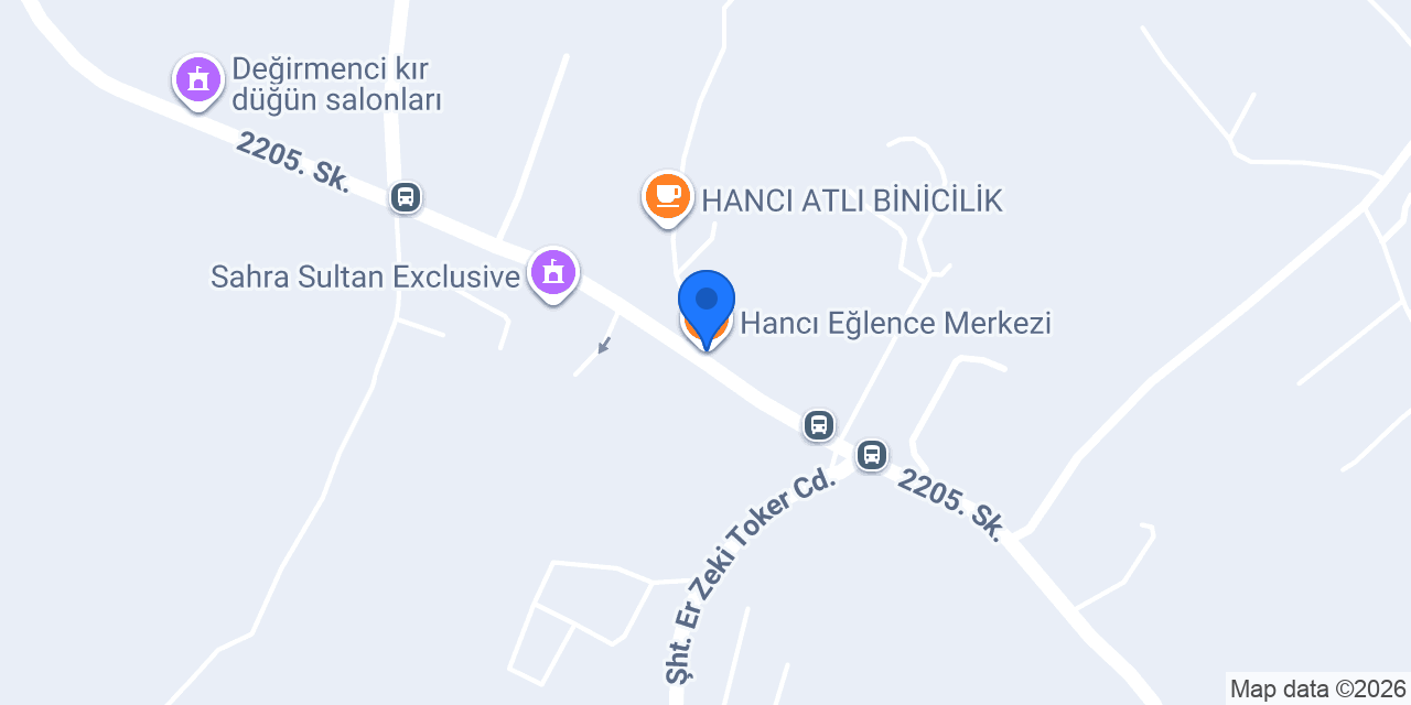 Hancı Eğlence Merkezi konumu