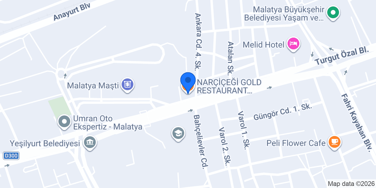 NARÇİÇEĞİ GOLD RESTAURANT (KELLE PAÇA & KEBAP) konumu