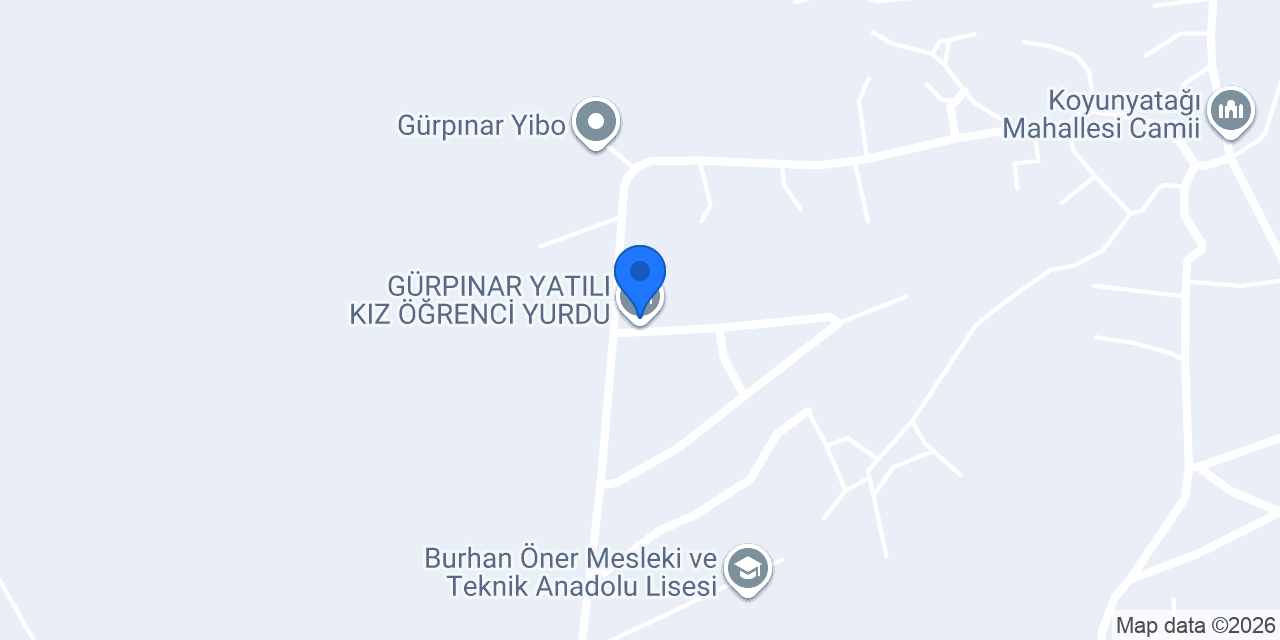 GÜRPINAR YATILI KIZ ÖĞRENCİ YURDU konumu