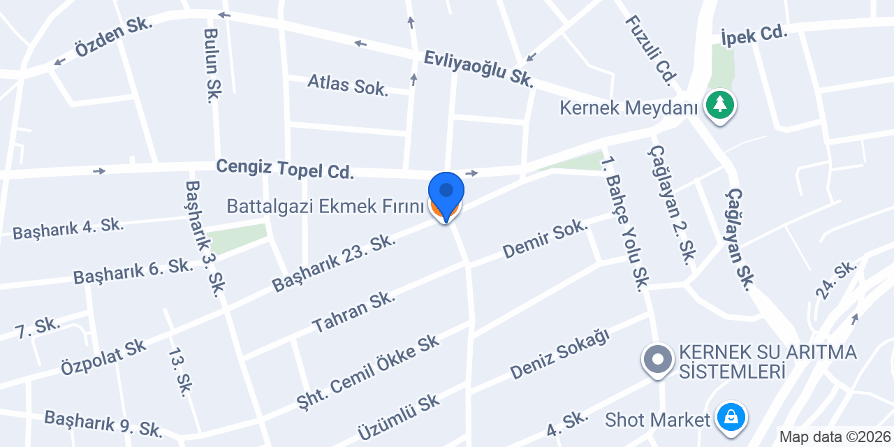 Battalgazi Ekmek Fırını konumu