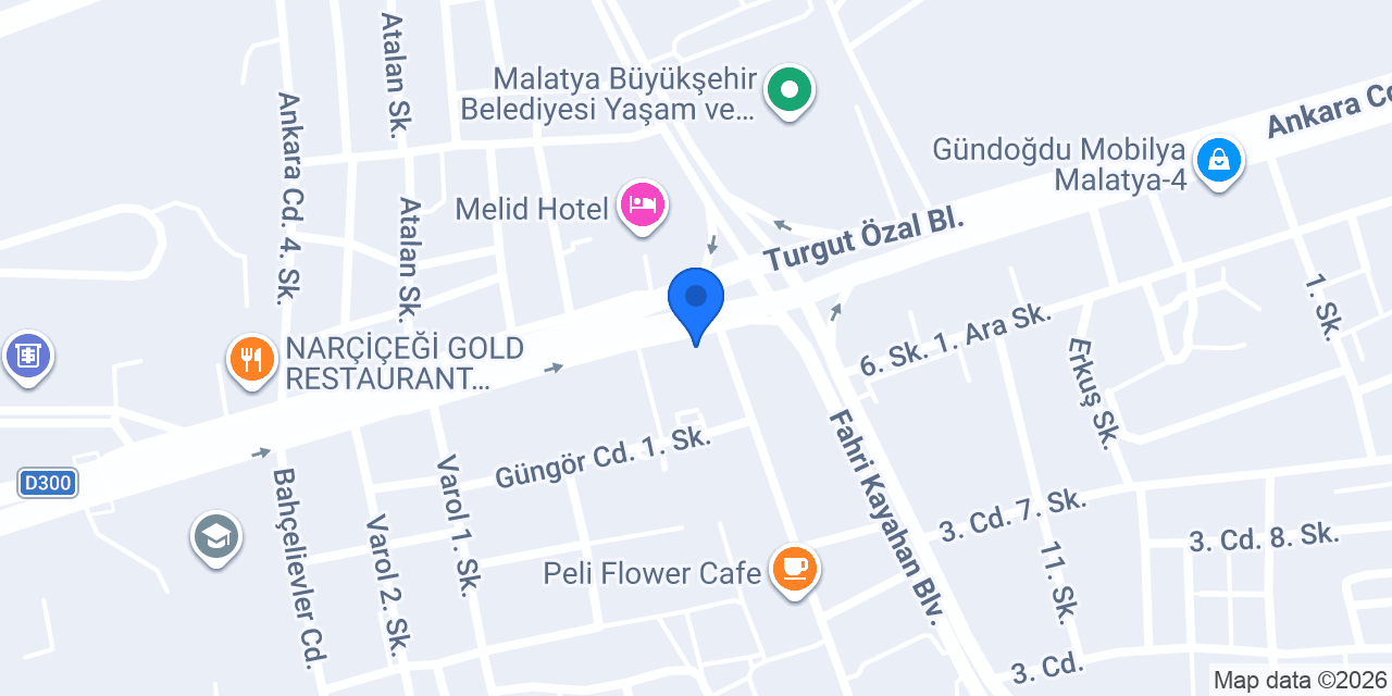 Cevatpaşa Taksi Malatya konumu