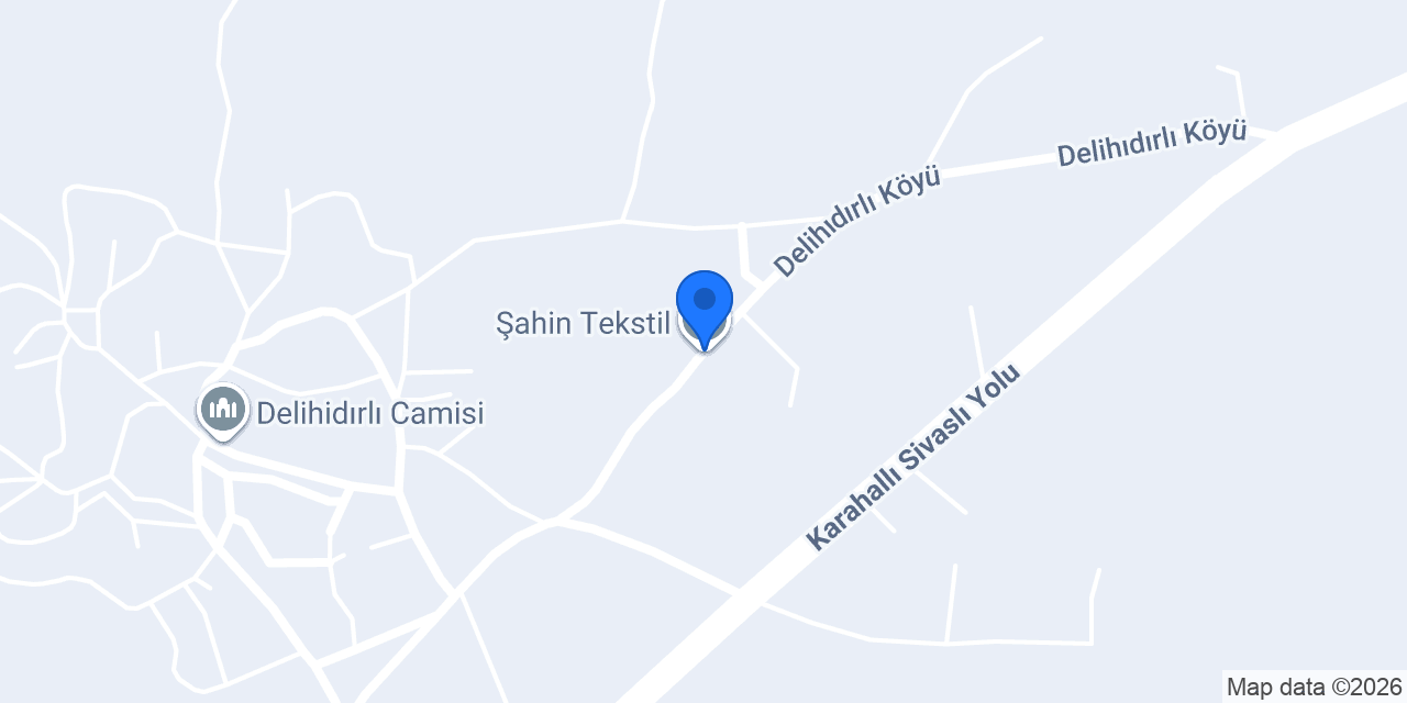 Şahin Tekstil konumu