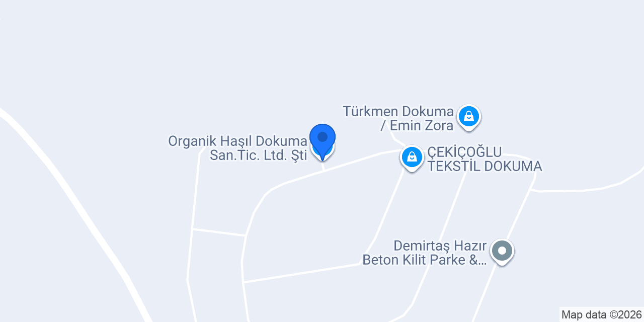Organik Haşıl Dokuma San.Tic. Ltd. Şti. konumu