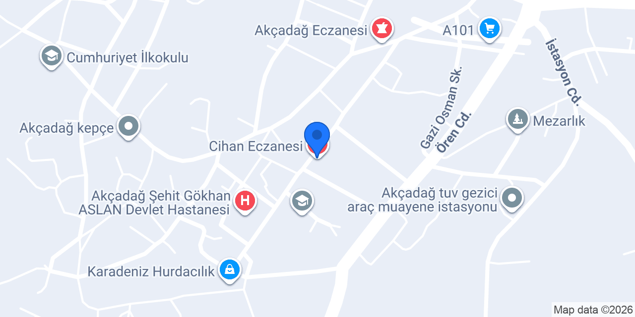 Cihan Eczanesi konumu