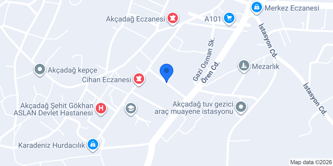 Akçadağ Noterliği konumu