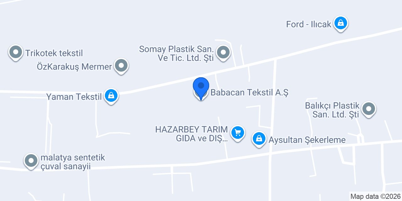 Babacan Tekstil A.Ş konumu