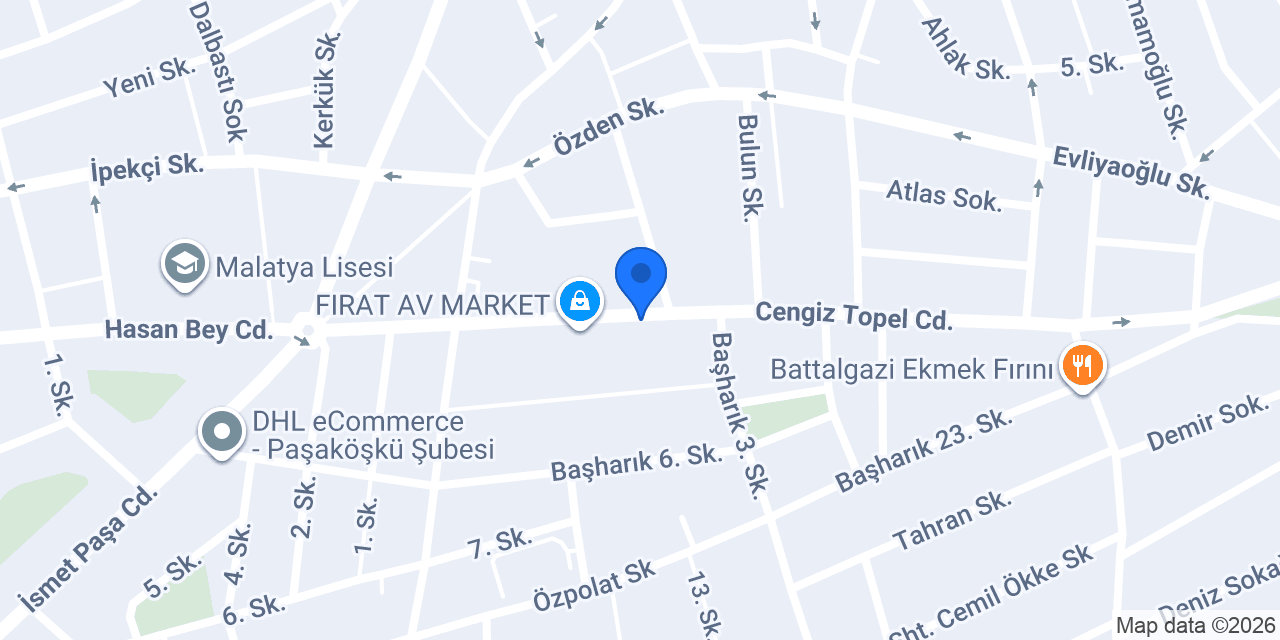 Denge Elektrik Malatya konumu