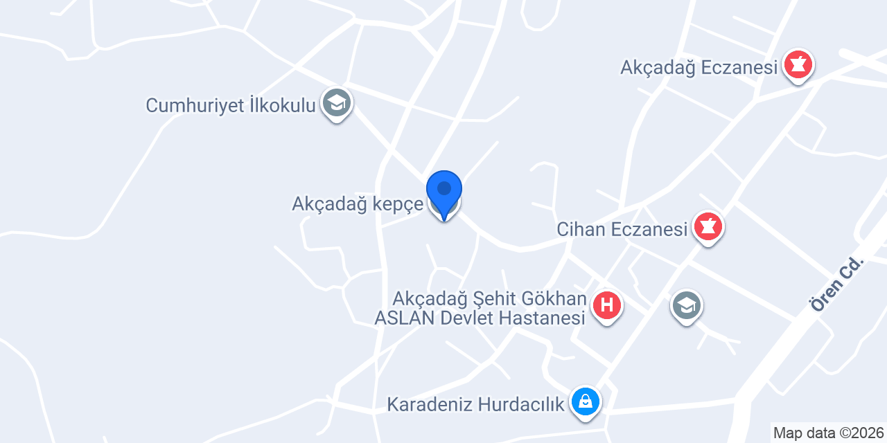 Akçadağ kepçe konumu