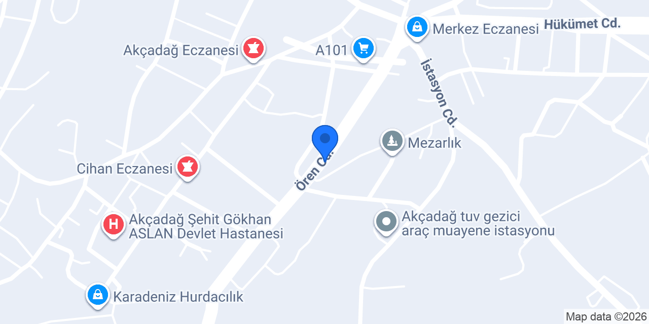 1001 Çeşit AVM konumu