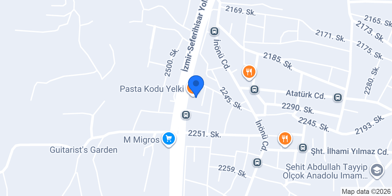 Pizza Locale (Güzelbahçe) konumu