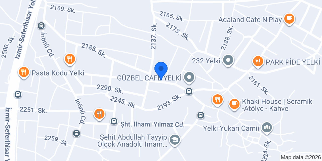 Çi börek Atölyesi Güzelbahçe konumu