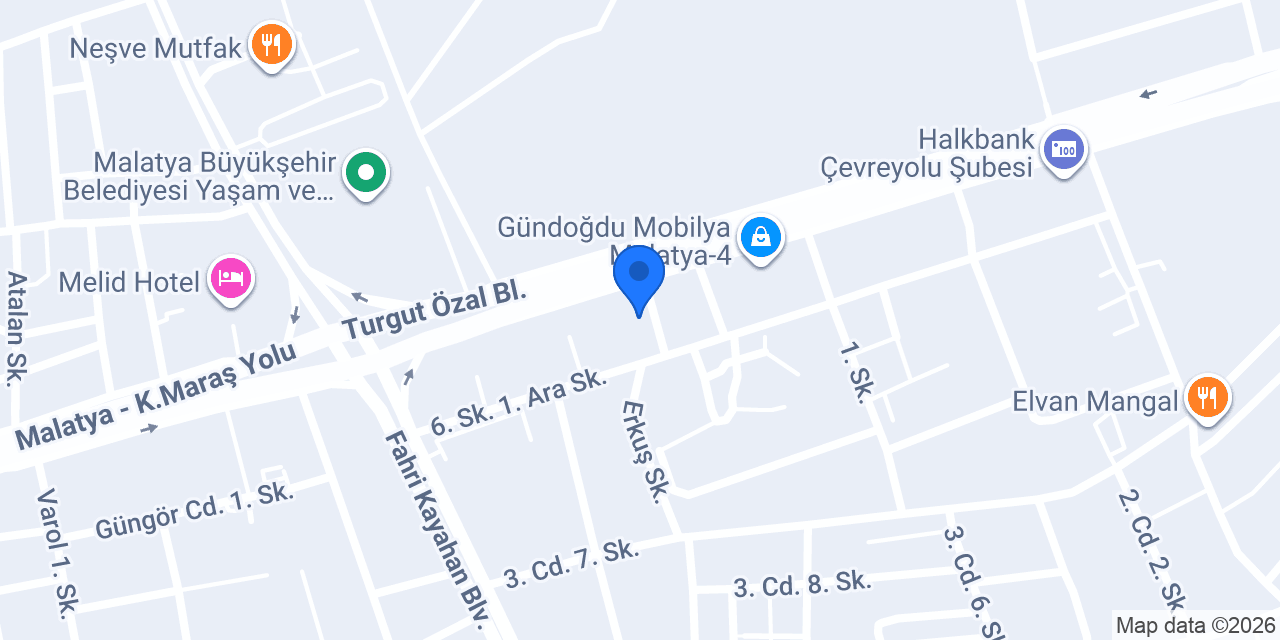 Zer Mobilya MondiHome konumu