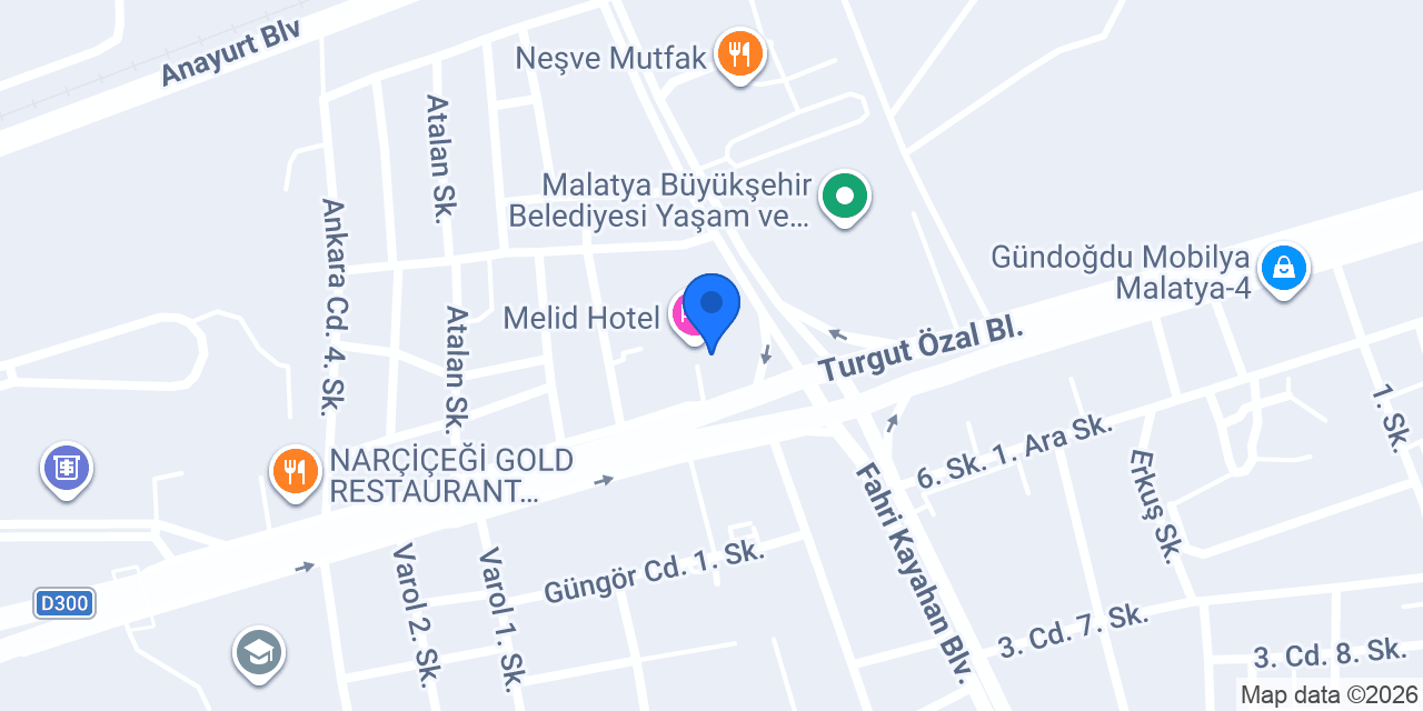 Melid Restaurant konumu