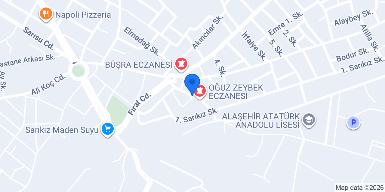 Sarikiz Restoran konumu