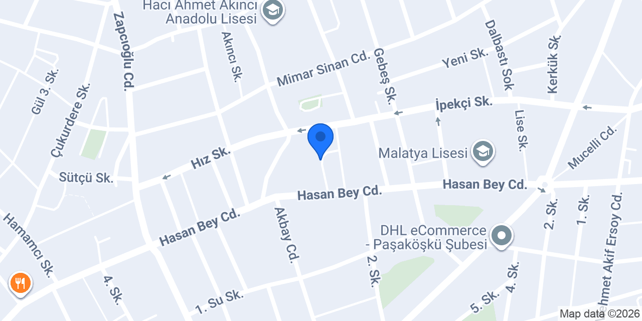 Malatya elektirikçi konumu