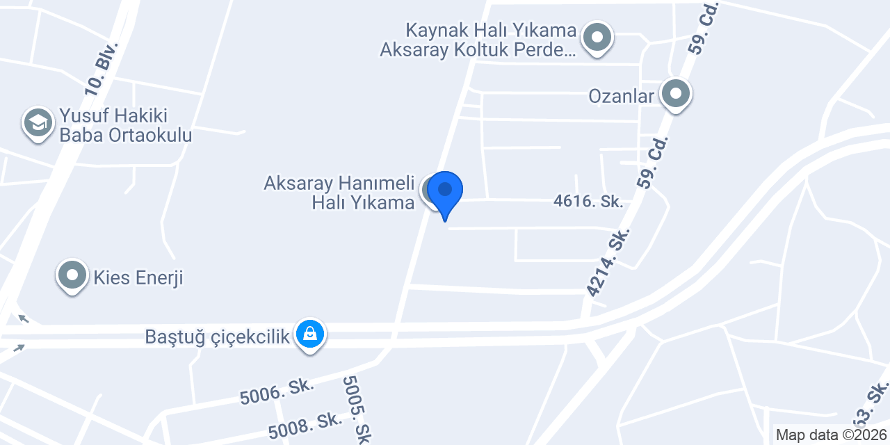 Aksaray Damla Halı Yıkama konumu