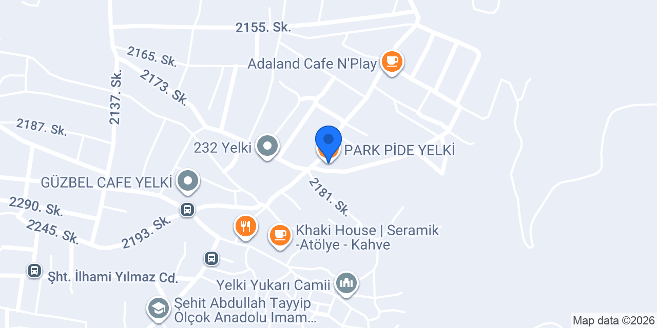 PARK PİDE YELKİ konumu