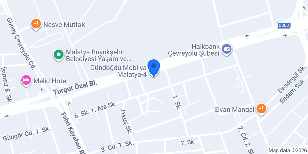 Gündoğdu Mobilya Malatya-4 konumu