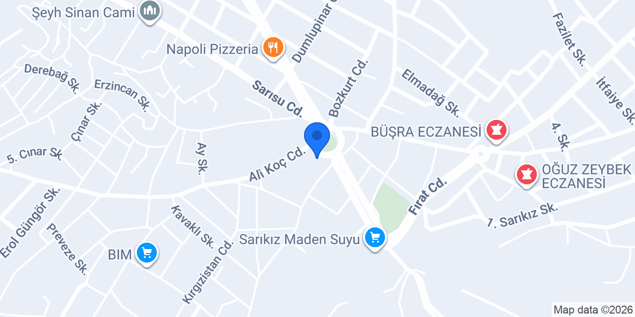 SARIKIZ TEKEL BÜFE konumu