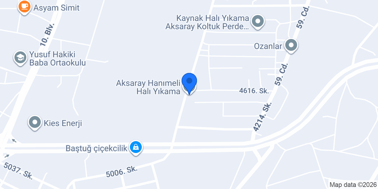 Aksaray Hanımeli Halı Yıkama konumu