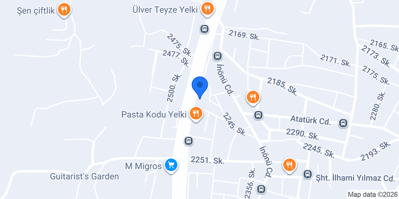 TURYAP YELKİ TEMSİLCİLİĞİ konumu