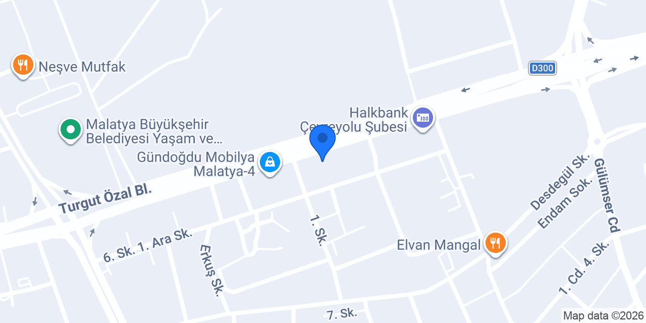 Ocasso Mobilya Malatya konumu